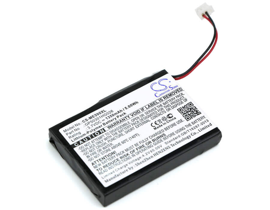 3.7V, Li-Polymère, 1350mAh, batterie GPS compatible avec Radio Shack, Firedoggolf, Skygolf, Gp50301hg026, Xl2300, 5Wh GPS, Navigator Cameron Sino Technology Limited