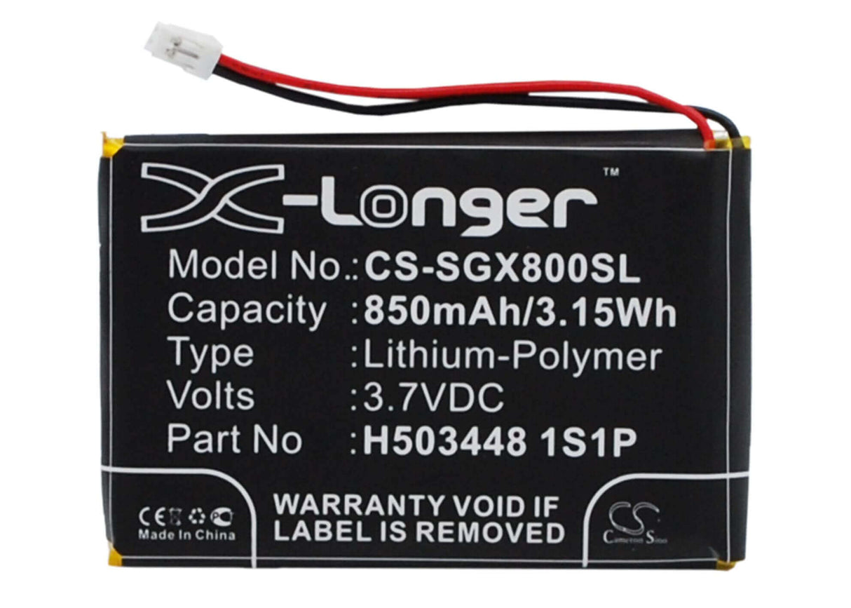 3,7V, Li-Polymère, 850mAh, batterie GPS compatible avec Skygolf, H503448 1s1p, Skycaddie Aire, Skycaddie Aire 2, 3,15Wh GPS, Navigator Cameron Sino Technology Limited