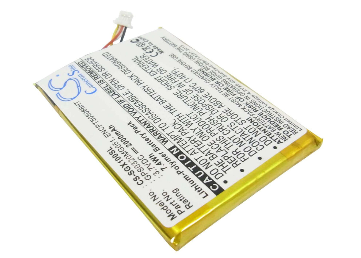 3.7V, Li-Polymer, 2000mAh, GPS battery fits Skygolf, Encpt505068ht, Skycaddie Breeze Sgx Sgxw, Skycaddie Sgx, 7.4Wh GPS, Navigator Cameron Sino Technology Limited