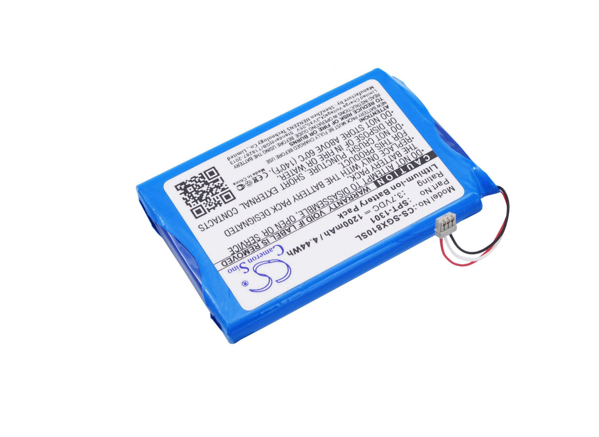 3,7V, Li-ion, 1200mAh, batterie GPS s'adapte à Skygolf, Spt-1301, Skycaddie Touch, X8f-sctouch, 4,44Wh GPS, Navigator Cameron Sino Technology Limited