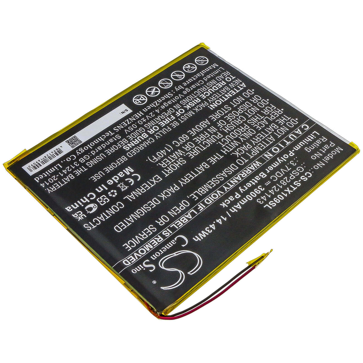 Battery For Smartab, St1009x 3.7v, 3900mah - 14.43wh Batteries for Electronics Cameron Sino Technology Limited (Suspended)