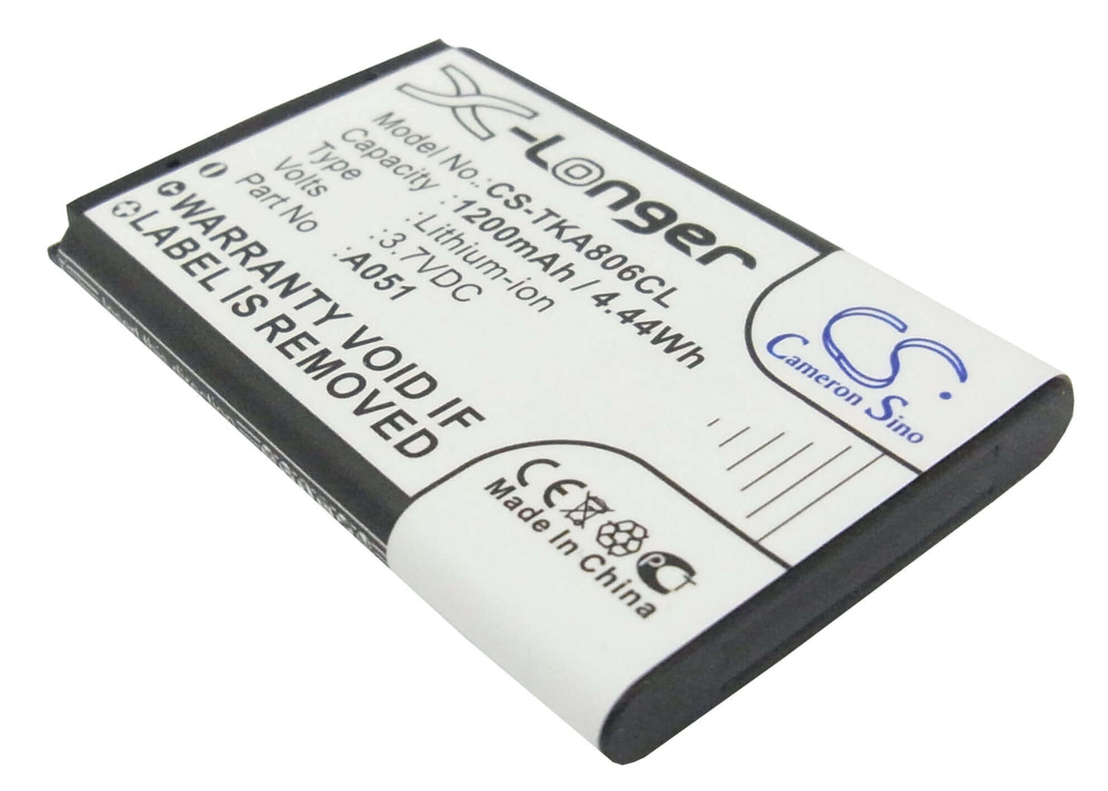 3,7V, Li-ion, 1200mAh, Batterie de téléphone sans fil compatible avec Vertical, T-com, Snom, Toshiba, Telekom, Poly, Nec, 10000058, G266, G566, 4,44Wh Téléphone sans fil Cameron Sino Technology Limited (Téléphone sans fil)