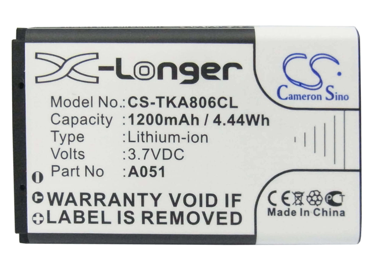 3,7V, Li-ion, 1200mAh, Batterie de téléphone sans fil compatible avec Vertical, T-com, Snom, Toshiba, Telekom, Poly, Nec, 10000058, G266, G566, 4,44Wh Téléphone sans fil Cameron Sino Technology Limited (Téléphone sans fil)