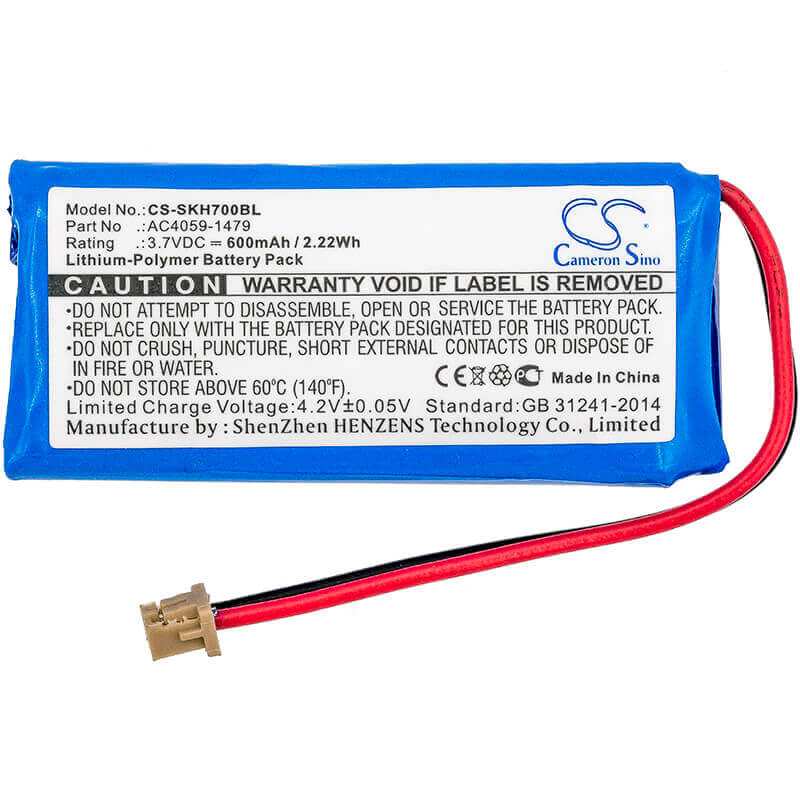 Barcode Scanner Battery For Socket Mobile, Chs 7qi, Chs 7x, Chs 7xi 3.7v, 600mah - 2.22wh Barcode Scanner Cameron Sino Technology Limited