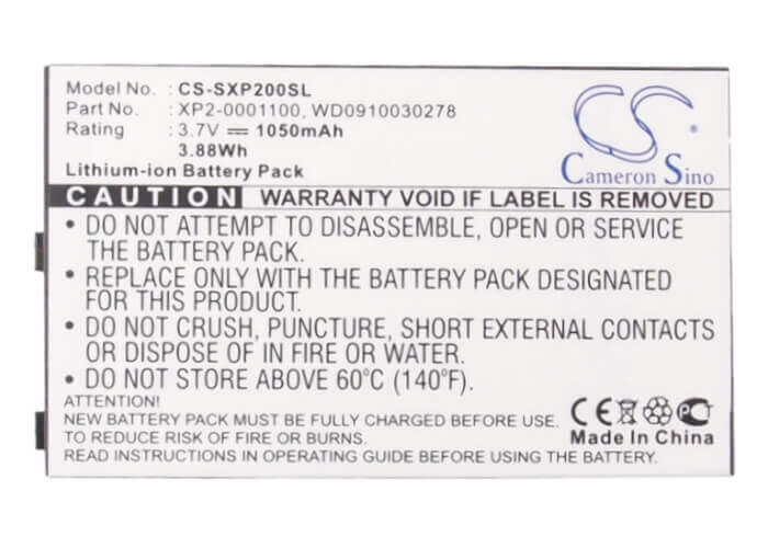 3.7V, Li-ion, 1050mAh, SmartPhone battery fits Socketmobile, Wd0910030278, Sonim Xp2, Xp2, 3.89Wh Mobile, SmartPhone Cameron Sino Technology Limited (Suspended)