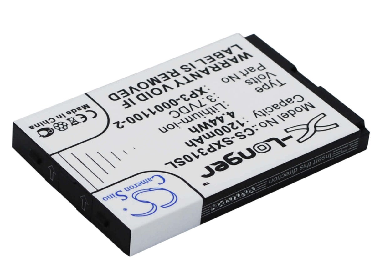 3.7V, Li-ion, 1200mAh, SmartPhone battery fits Socketmobile, Xp3-0001100-2, Sonim Xp3-s, Xp3 Enduro, 4.44Wh Mobile, SmartPhone Cameron Sino Technology Limited (Smartphone)