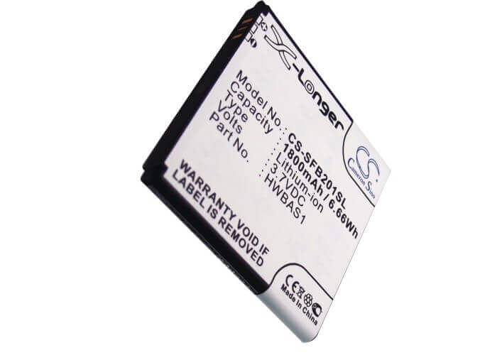 3.7V, Li-ion, 1800mAh, SmartPhone battery fits Huawei, Hwbas1, 6.66Wh Mobile, SmartPhone Cameron Sino Technology Limited (Suspended)