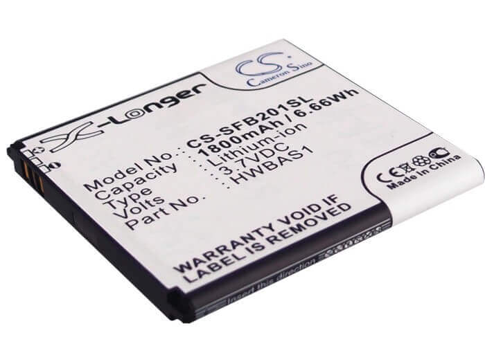 3.7V, Li-ion, 1800mAh, SmartPhone battery fits Huawei, Hwbas1, 6.66Wh Mobile, SmartPhone Cameron Sino Technology Limited (Suspended)