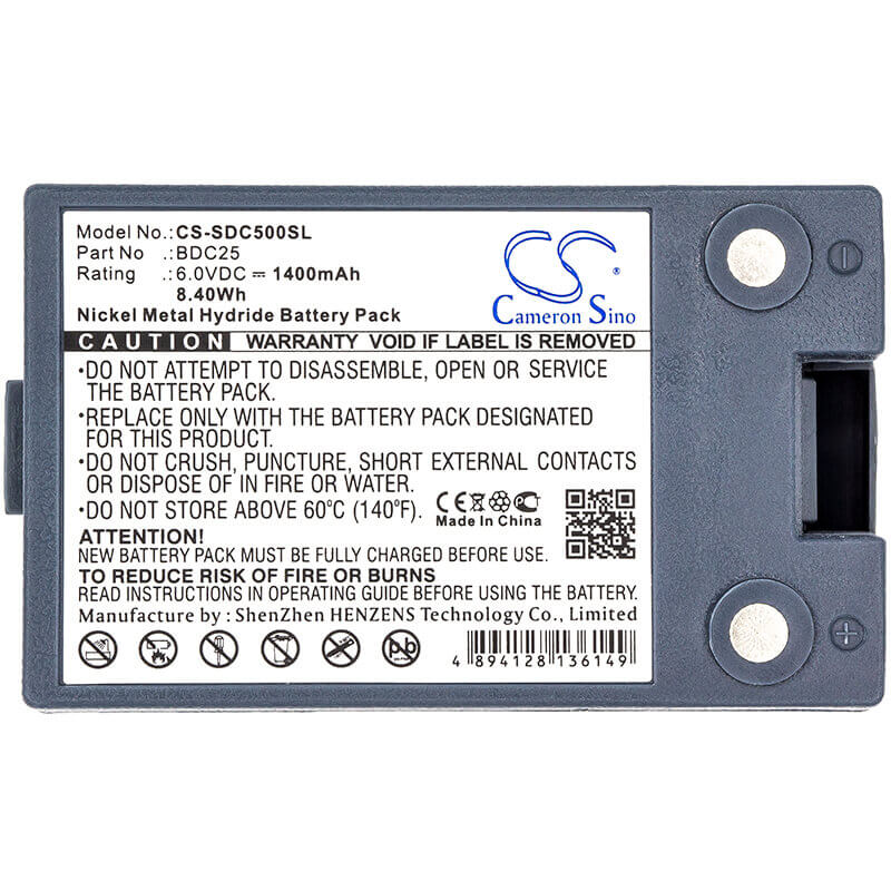 6.0V, Ni-MH, 1400mAh, Equipment battery fits Sokkia, Bdc25a, SET 5A Total Stations, Set 5e Total Stations, 8.4Wh Equipment, Survey, Test Cameron Sino Technology Limited