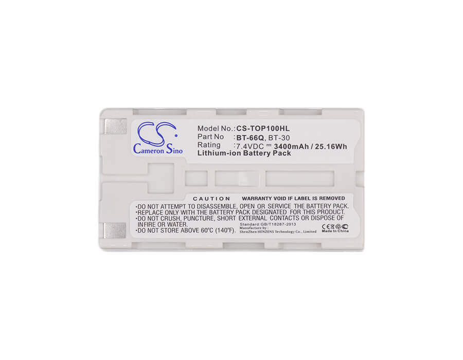 Batterie d'équipement pour Sokkia, Shc250, compatible avec BT-66Q, BT66Q, 7.4v, 3400mah - 25.16wh Équipement, Enquête, Test Cameron Sino Technology Limited