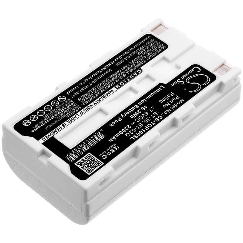7,4V, Li-ion, 2200mAh, Batterie d'équipement compatible avec Topcon, Sokkia, Fuji, Amada Miyachii, Bt-30, 2M1183, Mm-410a, 16,28Wh Équipement, Enquête, Test Cameron Sino Technology Limited