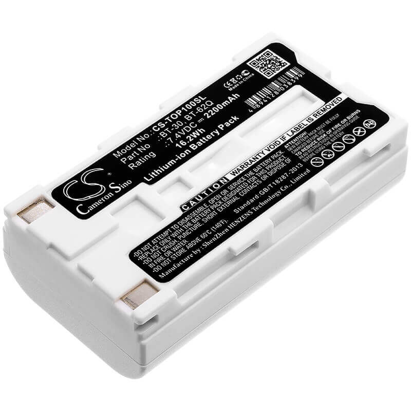 7,4V, Li-ion, 2200mAh, Batterie d'équipement compatible avec Topcon, Sokkia, Fuji, Amada Miyachii, Bt-30, 2M1183, Mm-410a, 16,28Wh Équipement, Enquête, Test Cameron Sino Technology Limited