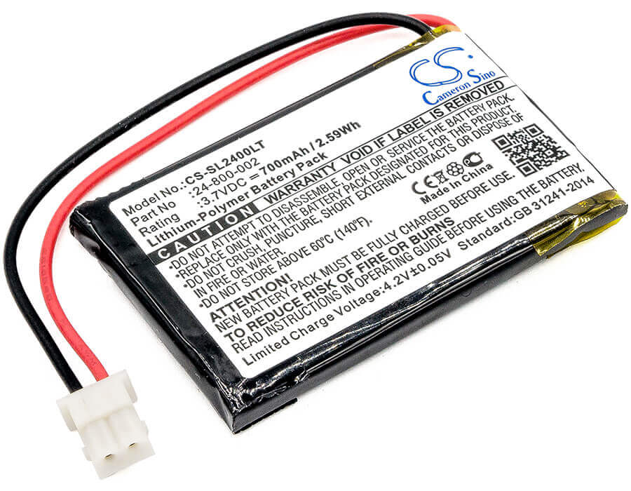 3.7V, Li-Polymer, 700mAh, LED Light battery fits Solar Led Light, 24-800-002, Sl-24000, 2.59Wh LED Light Cameron Sino Technology Limited