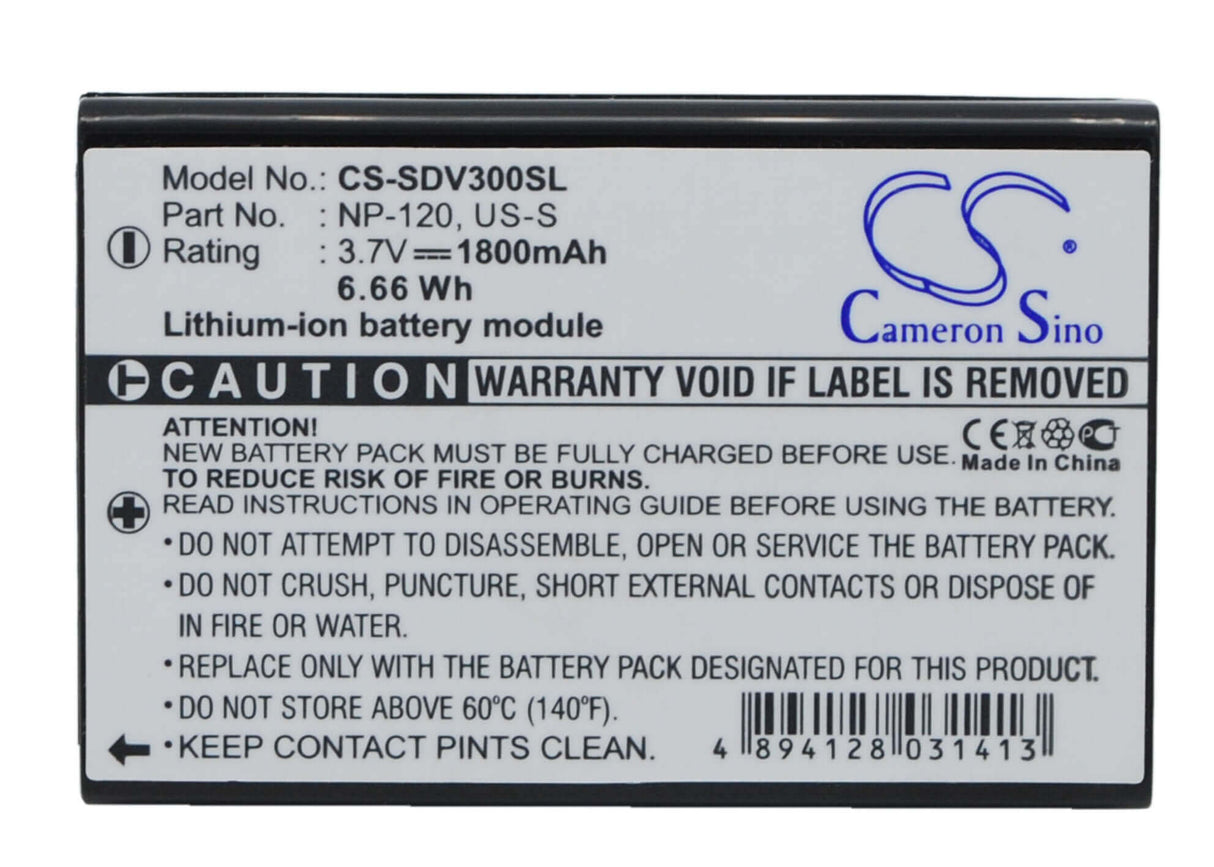 3,7V, Li-ion, 1800mAh, batterie GPS compatible avec Sonocaddie, Us-s, Autoplay, V300, 6,66Wh GPS, Navigator Cameron Sino Technology Limited