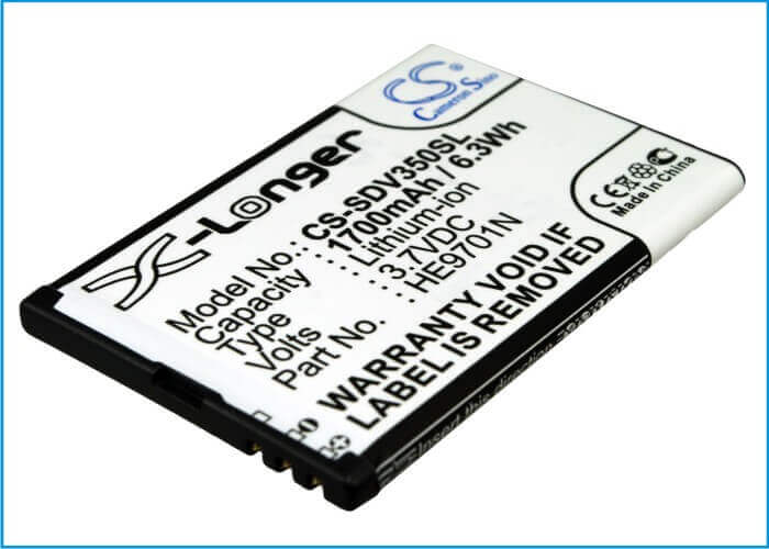 3,7V, Li-ion, 1700mAh, batterie de loupe électronique compatible avec Sonocaddie, Sonocaddie, Zoomax, G-4l, G-4l, V350, 6,29Wh Loupe électronique Cameron Sino Technology Limited