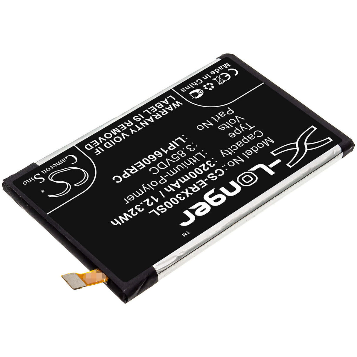 3.85V, Li-Polymer, 3200mAh, SmartPhone battery fits Sony, Lip1660erpc, 801so, H8416, 12.32Wh Mobile, SmartPhone Cameron Sino Technology Limited (Smartphone)