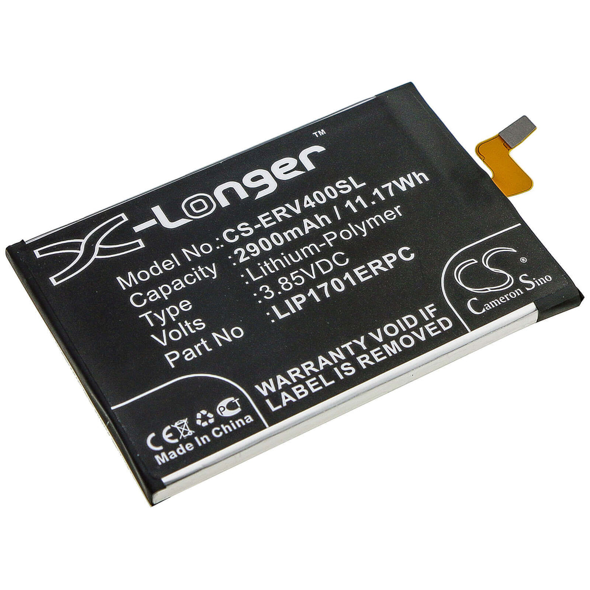 3.85V, Li-Polymer, 2900mAh, SmartPhone battery fits Sony, 1315-7600, 802so, J8110, 11.17Wh Mobile, SmartPhone Cameron Sino Technology Limited (Smartphone)