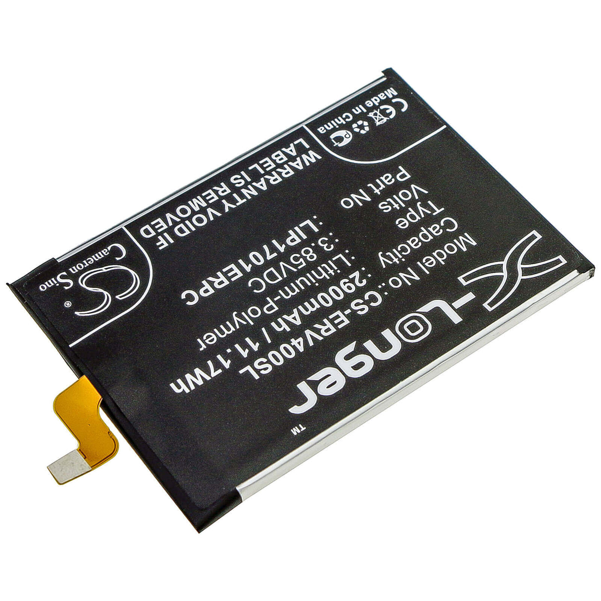 3.85V, Li-Polymer, 2900mAh, SmartPhone battery fits Sony, 1315-7600, 802so, J8110, 11.17Wh Mobile, SmartPhone Cameron Sino Technology Limited (Smartphone)