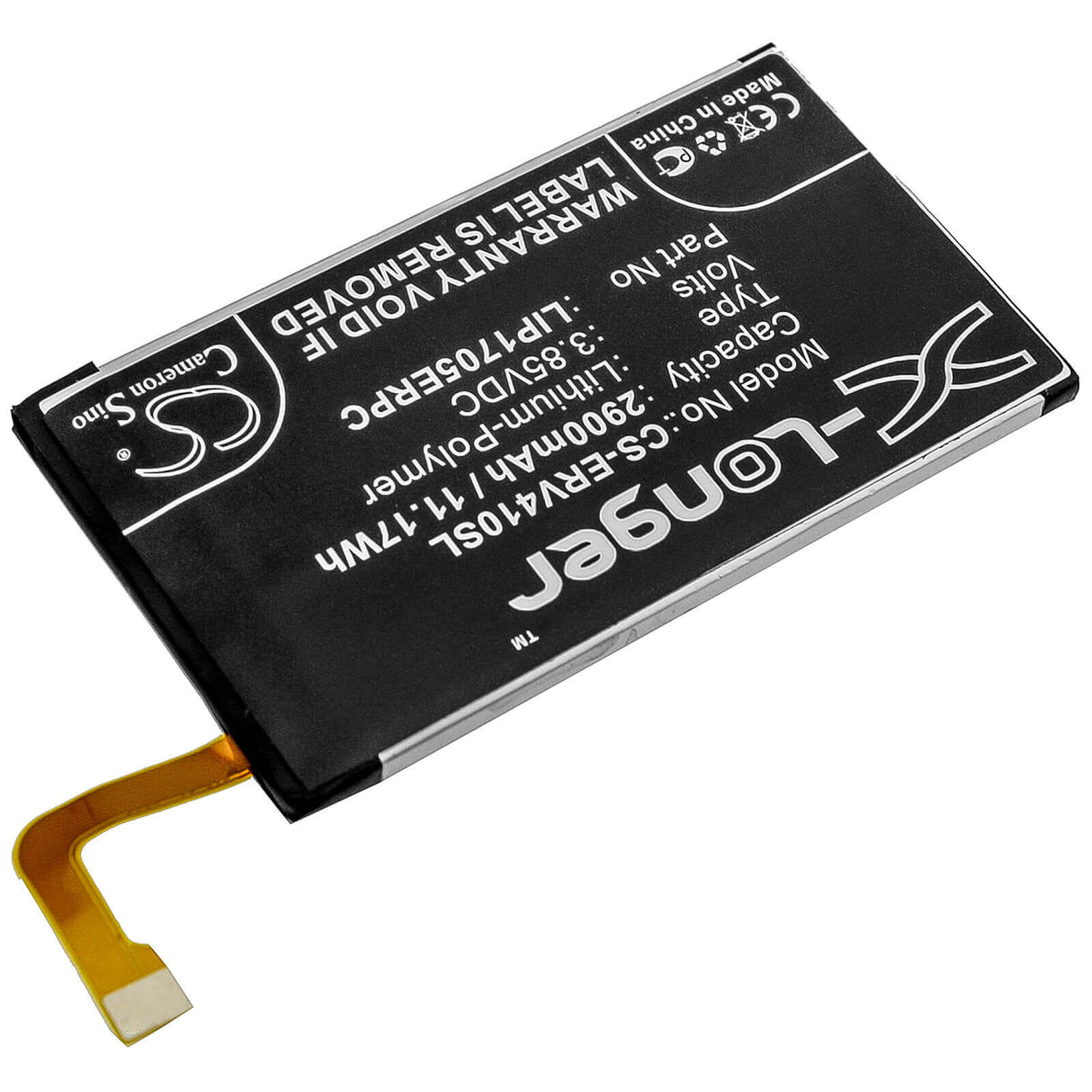 3.85V, Li-Polymer, 2900mAh, SmartPhone battery fits Sony, Lip1705erpc, 901so, J8210, 11.17Wh Mobile, SmartPhone Cameron Sino Technology Limited (Smartphone)