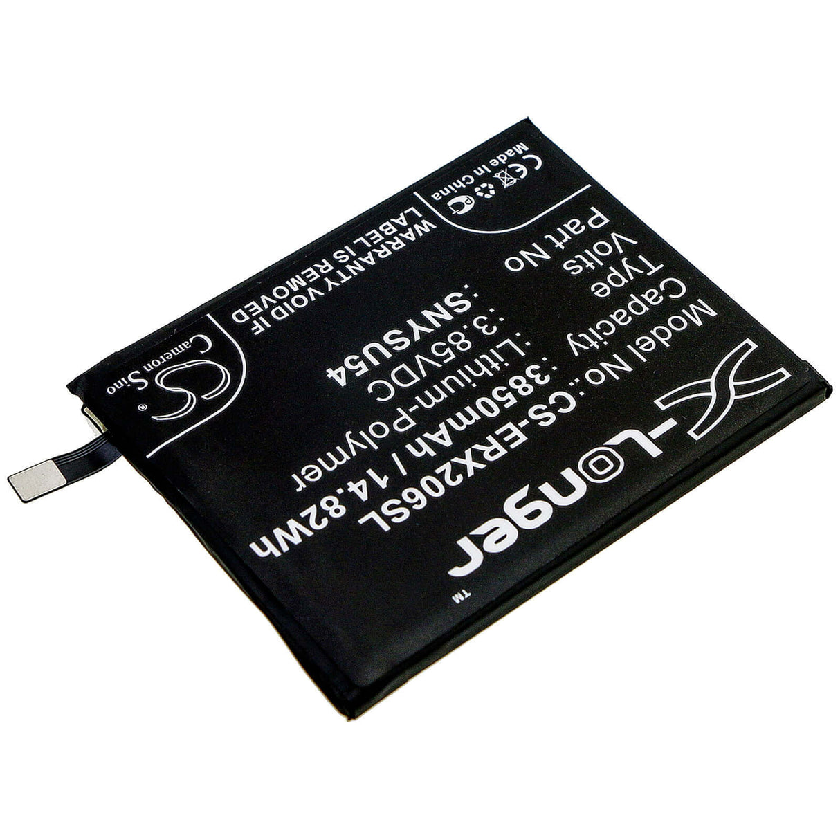 3.85V, Li-Polymer, 3850mAh, SmartPhone battery fits Sony, Snysu54, A002so, Pdx-203, 14.82Wh Mobile, SmartPhone Cameron Sino Technology Limited (Smartphone)