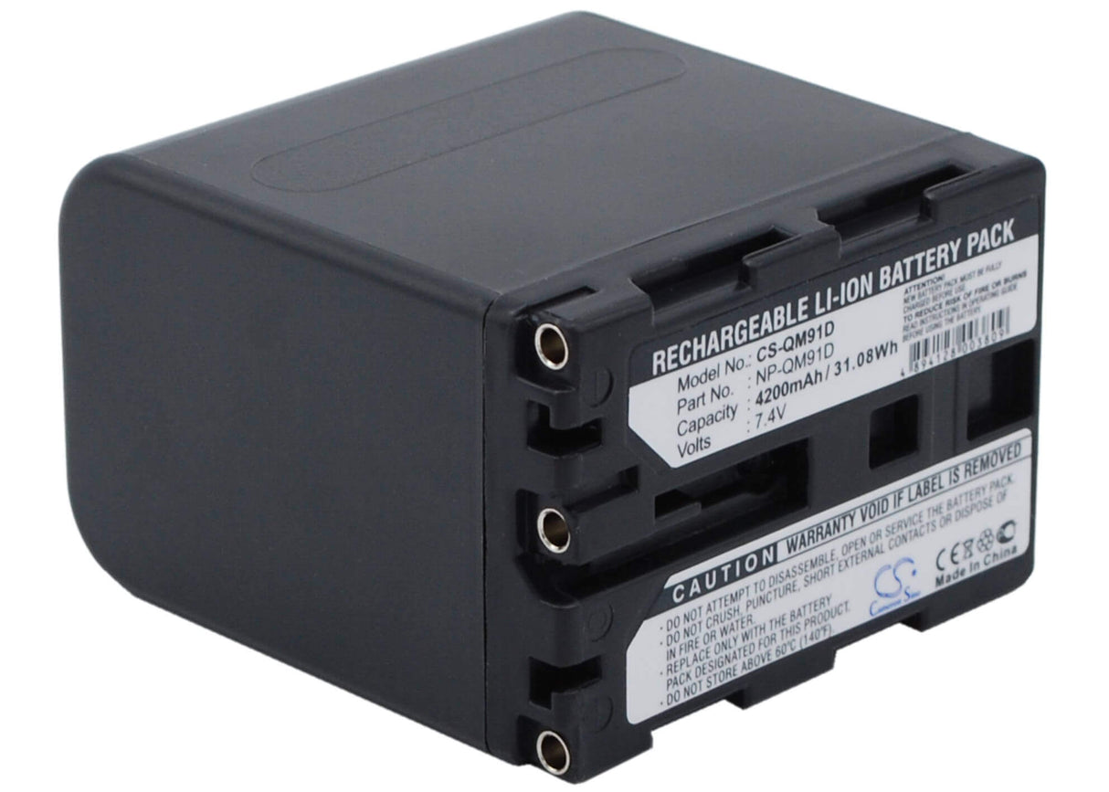 7.4V, Li-ion, 4200mAh, Camera battery fits Sony, Np-qm91d, Ccd-trv108, Ccd-trv108e, 31.08Wh Camera Cameron Sino Technology Limited (Camera)