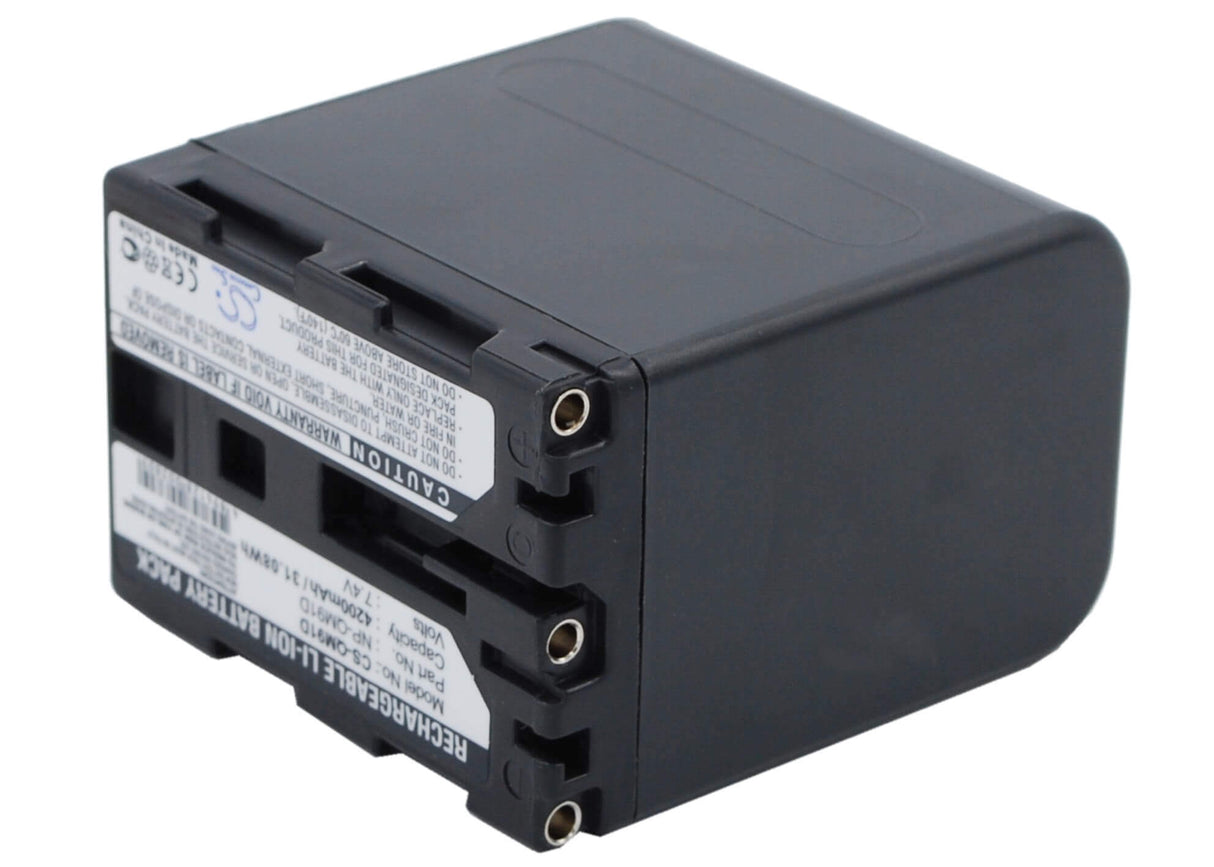 7.4V, Li-ion, 4200mAh, Camera battery fits Sony, Np-qm91d, Ccd-trv108, Ccd-trv108e, 31.08Wh Camera Cameron Sino Technology Limited (Camera)