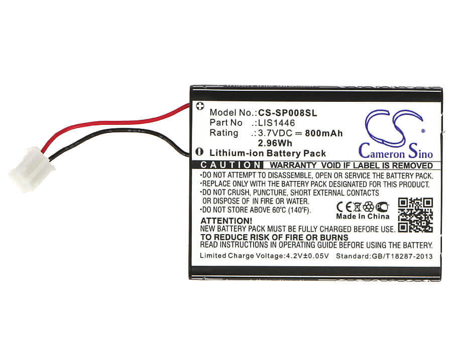3,7V, Li-ion, 800mAh, batterie de console de jeu compatible avec Sony, Lis1446, Cechzk1gb, 2,96Wh Console de jeu Cameron Sino Technology Limited