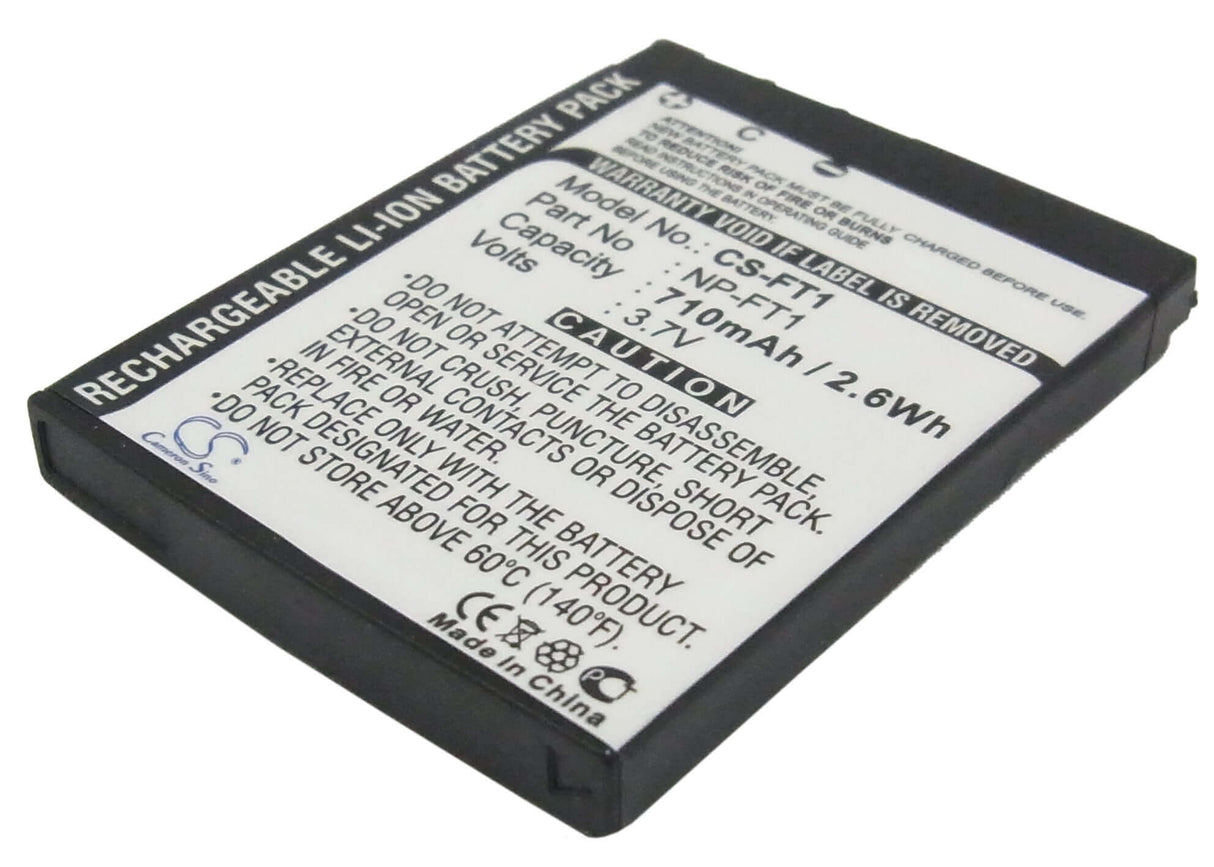 3.7V, Li-ion, 710mAh, Camera battery fits Sony, Np-ft1, Cyber-shot Dsc-l1, Cyber-shot Dsc-l1/b, 2.627Wh Camera Cameron Sino Technology Limited (Camera)