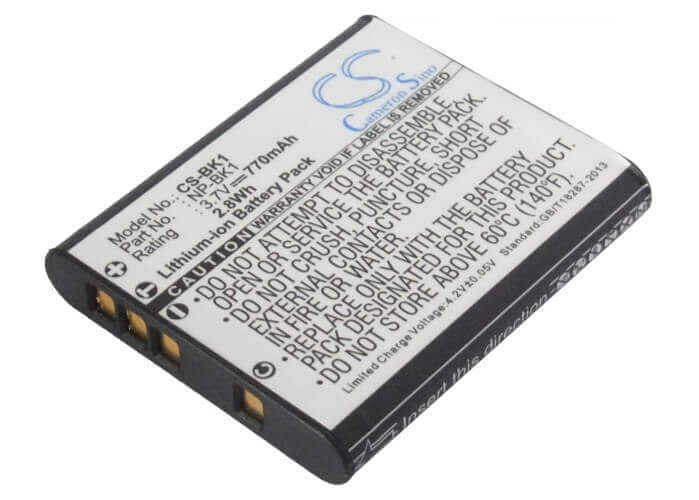 3.7V, Li-ion, 770mAh, Camera battery fits Sony, Np-bk1, Cyber-shot Dsc-s950p, Cyber-shot Dsc-s950s, 2.849Wh Camera Cameron Sino Technology Limited (Camera)