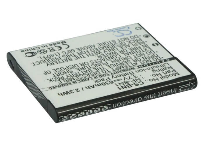 3,7V, Li-ion, 630mAh, Batterie pour appareil photo compatible avec Sony, Np-bn, Cyber-shot Dsc-t110p, Cyber-shot Dsc-t110s, 2,331Wh Appareil photo Cameron Sino Technology Limited (Appareil photo)
