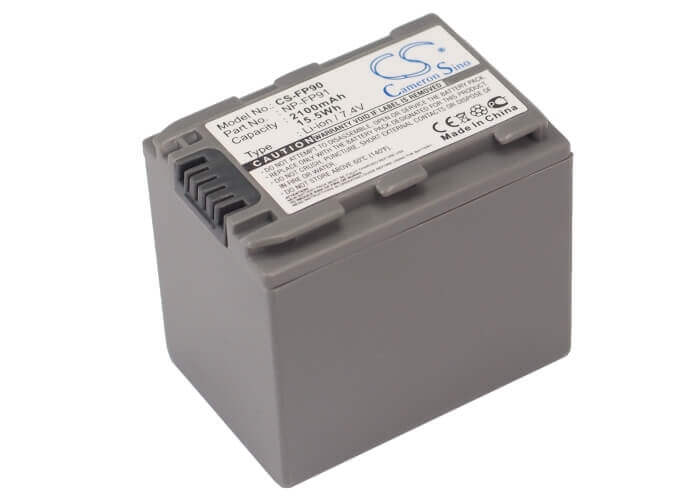 7.4V, Li-ion, 2100mAh, Camera battery fits Sony, Np-fp90, Dcr-dvd105, Dcr-dvd105e, 15.54Wh Camera Cameron Sino Technology Limited (Camera)