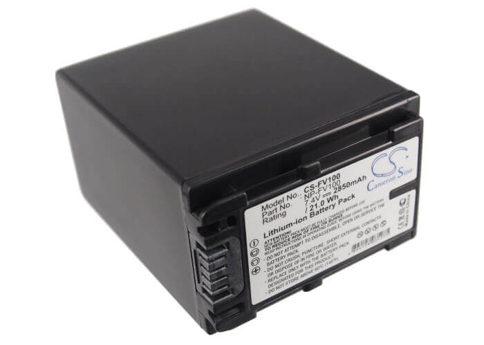 7.4V, Li-ion, 2850mAh, Camera battery fits Sony, Np-fv100, Dcr-sr100, Dcr-sr300, 21.09Wh Camera Cameron Sino Technology Limited (Camera)