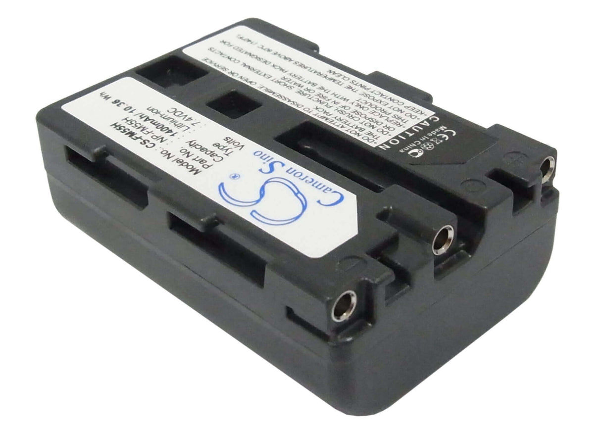 7.4V, Li-ion, 1400mAh, Camera battery fits Sony, Np-fm55h, Dslr-a100, Dslr-a100/b, 10.36Wh Camera Cameron Sino Technology Limited (Camera)