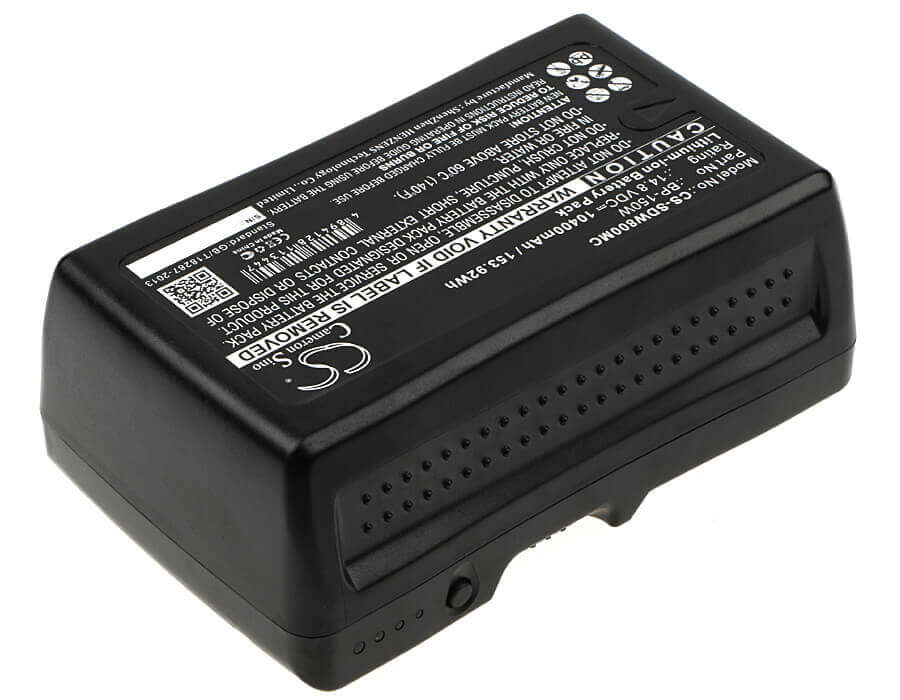 Camera Battery For Sony Dsr-250p, Dsr-600p, Dsr-650p, Hdw-800p, 14.8v, 10400mah - 153.92wh Camera Cameron Sino Technology Limited (Dangerous Goods)