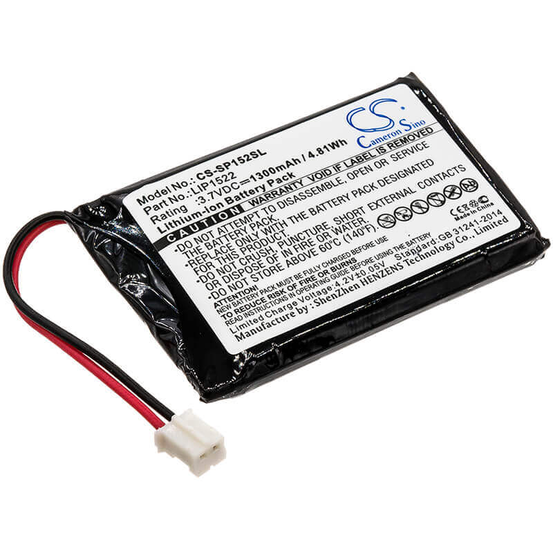 3.7V, Li-ion, 1300mAh, Game Console battery fits Sony, Lip1522, Cuh-zct1e, Cuh-zct1h, 4.81Wh Game Console Cameron Sino Technology Limited