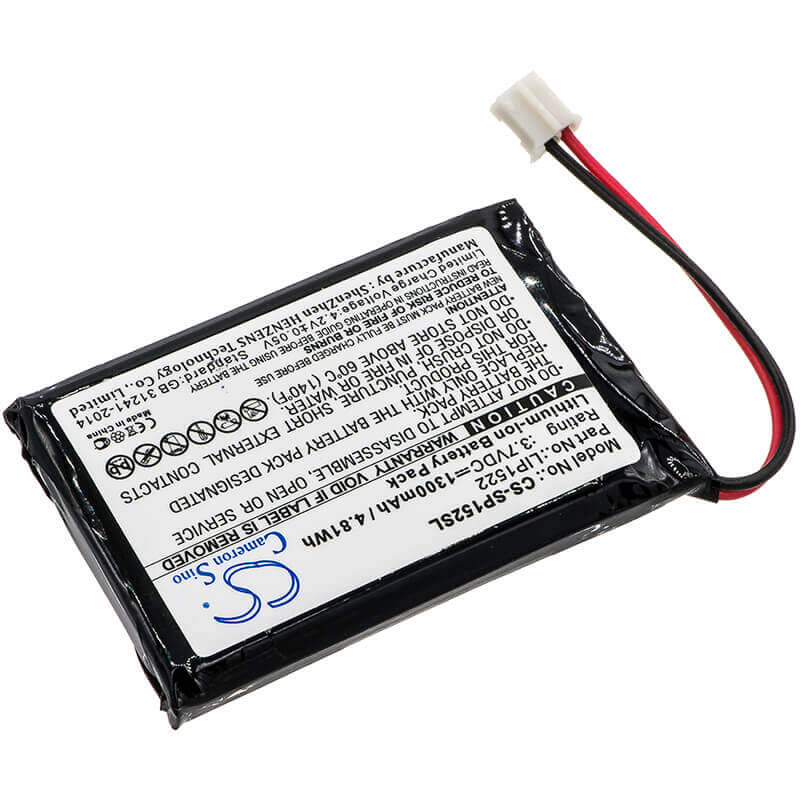 3.7V, Li-ion, 1300mAh, Game Console battery fits Sony, Lip1522, Cuh-zct1e, Cuh-zct1h, 4.81Wh Game Console Cameron Sino Technology Limited