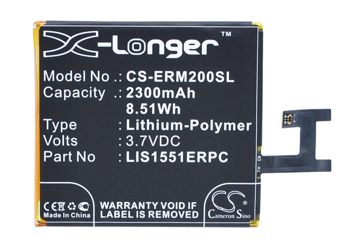 3.7V, Li-Polymer, 2300mAh, SmartPhone battery fits Sony Ericsson, Lis1551erpc, D2202, D2203, 8.51Wh Mobile, SmartPhone Cameron Sino Technology Limited (Smartphone)