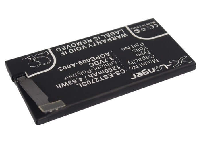 3.7V, Li-Polymer, 1250mAh, SmartPhone battery fits Sony, 1255-9147.1, Lotus, St27a, 4.63Wh Mobile, SmartPhone Cameron Sino Technology Limited (Smartphone)