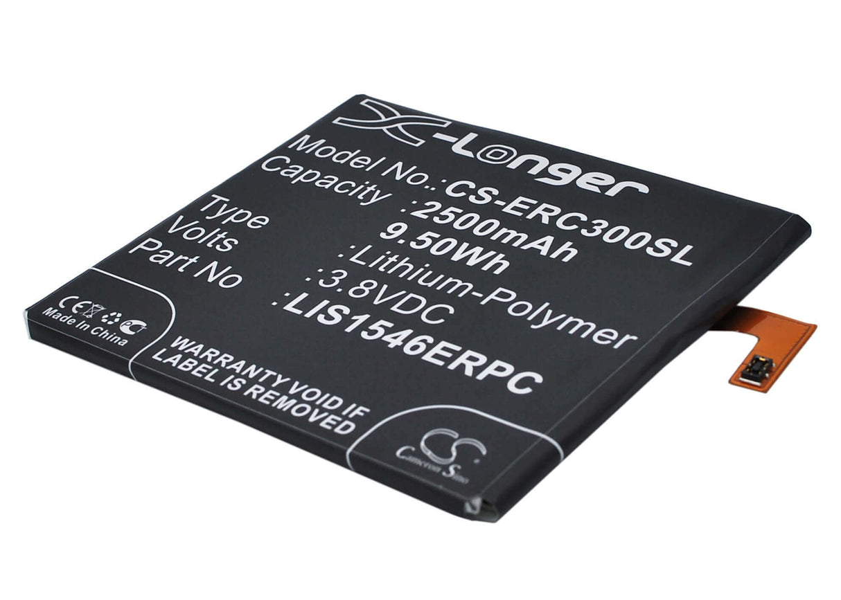 3.8V, Li-Polymer, 2500mAh, SmartPhone battery fits Sony Ericsson, Lis1546erpc, D2502, D2533, 9.5Wh Mobile, SmartPhone Cameron Sino Technology Limited (Smartphone)