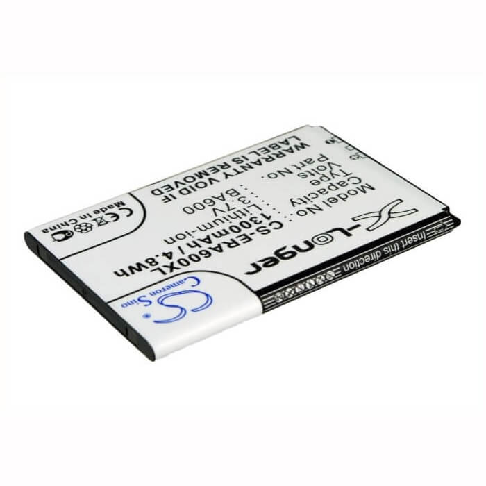 3.7V, Li-ion, 1300mAh, SmartPhone battery fits Sony Ericsson, Ba600, Kumquat, Lt16, 4.81Wh Mobile, SmartPhone Cameron Sino Technology Limited (Smartphone)