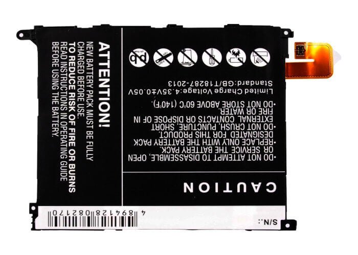 3.8V, Li-Polymer, 3000mAh, SmartPhone battery fits Sony Ericsson, 1270-8451.2, C6616, C6802, 11.4Wh Mobile, SmartPhone Cameron Sino Technology Limited (Suspended)