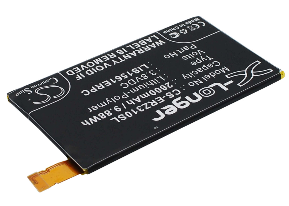 3.8V, Li-Polymer, 2600mAh, SmartPhone battery fits Sony Ericsson, Lis1561erpc, Cosmos Ds, D5803, 9.88Wh Mobile, SmartPhone Cameron Sino Technology Limited (Smartphone)