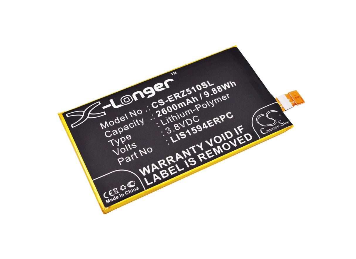 3.8V, Li-Polymer, 2600mAh, SmartPhone battery fits Sony, Sony Ericsson, 1293-8715, E5803, E5823, 9.88Wh Mobile, SmartPhone Cameron Sino Technology Limited (Smartphone)