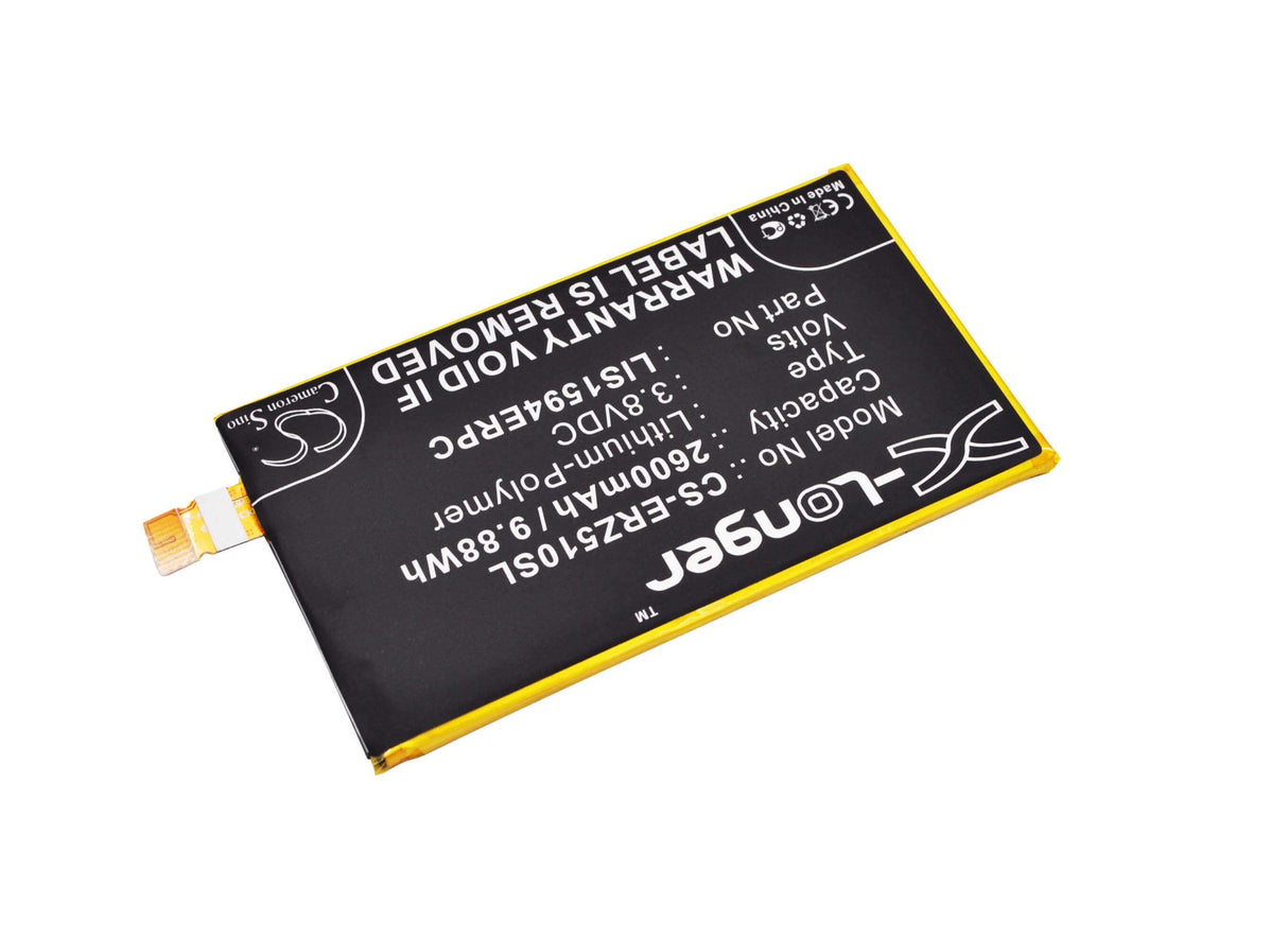 3.8V, Li-Polymer, 2600mAh, SmartPhone battery fits Sony, Sony Ericsson, 1293-8715, E5803, E5823, 9.88Wh Mobile, SmartPhone Cameron Sino Technology Limited (Smartphone)