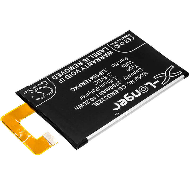 3.8V, Li-Polymer, 2700mAh, SmartPhone battery fits Sony, Lip1641erpc, G3212, G3221, 10.26Wh Mobile, SmartPhone Cameron Sino Technology Limited (Smartphone)