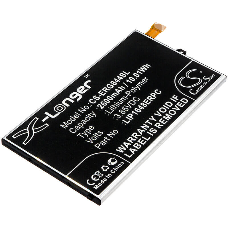 3.85V, Li-Polymer, 2600mAh, SmartPhone battery fits Sony, Lip1648erpc, G8441, Lilac, 10.01Wh Mobile, SmartPhone Cameron Sino Technology Limited (Suspended)
