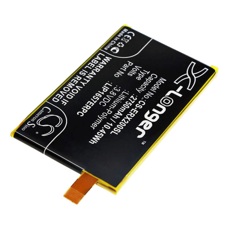 3.8V, Li-Polymer, 2750mAh, SmartPhone battery fits Sony, 1310-1071, H8314, H8324, 10.45Wh Mobile, SmartPhone Cameron Sino Technology Limited (Smartphone)