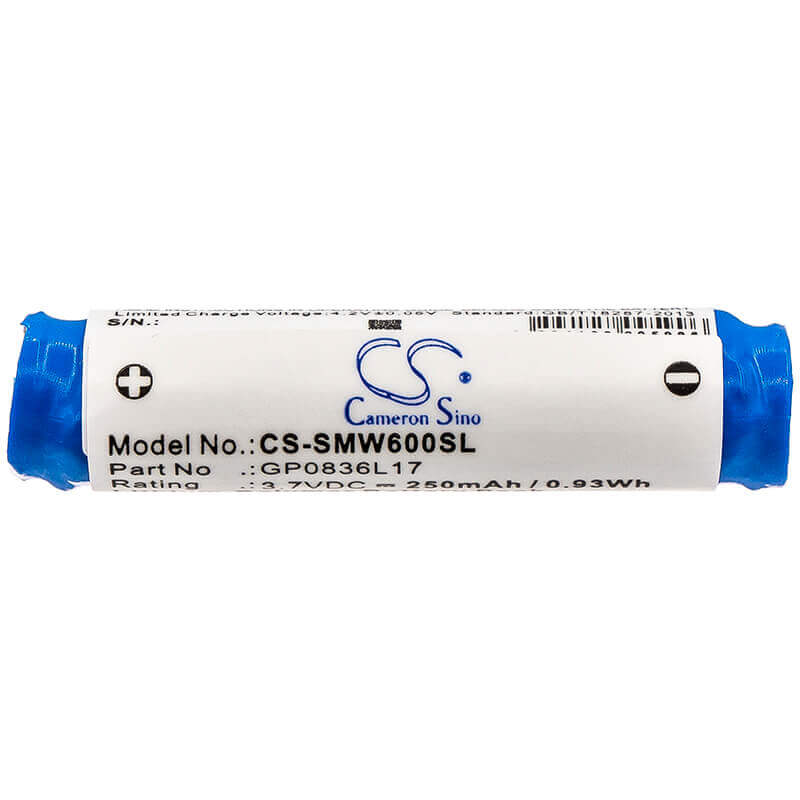 3.7V, Li-Polymer, 250mAh, Headset battery fits Sony, Gp0836l17, Mh100, Mw600, 0.93Wh Wireless Headset Cameron Sino Technology Limited