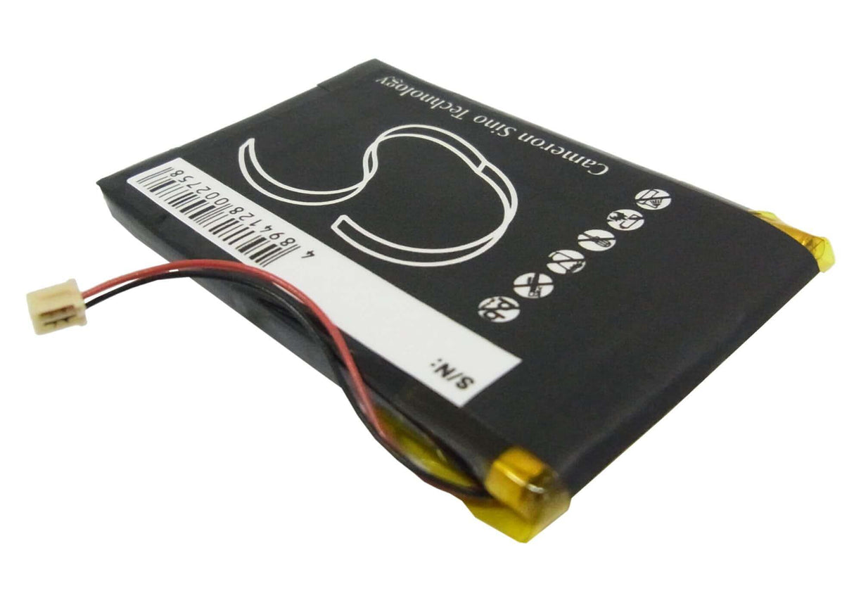 3.7V, Li-Polymer, 750mAh, Media Player battery fits Sony, 1-756-493-12, Nw-a2000, Nw-hd3, 2.78Wh Media Player Cameron Sino Technology Limited