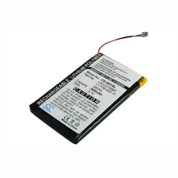 3.7V, Li-Polymer, 800mAh, Media Player battery fits Sony, Pmpsyhd1, Nw-hd1 Mp3 Player, 2.96Wh Media Player Cameron Sino Technology Limited